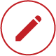 icon with a design pencil in centre