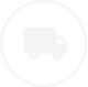 White icon with a lorry in centre