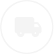 White icon with a lorry in centre