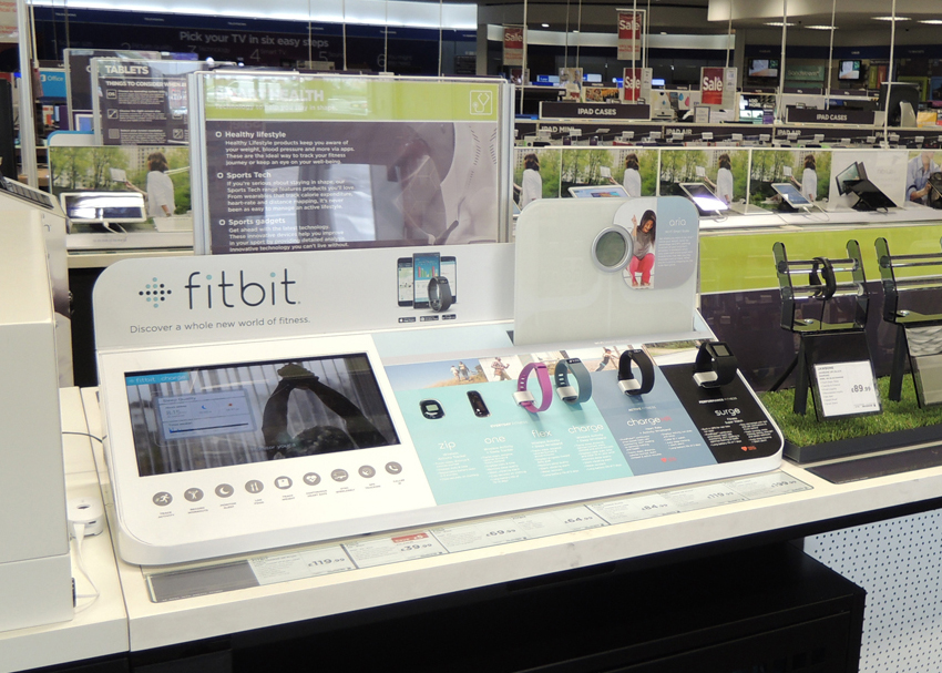 FitBit POS Display in a store