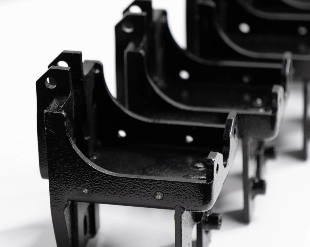 A set of black brackets