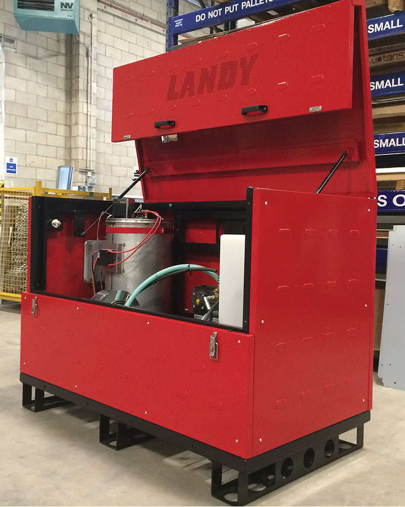 Large red tool chest