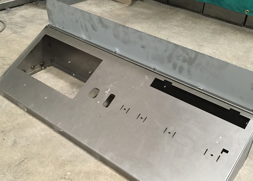 POS kiosk case study - formed metal pieces