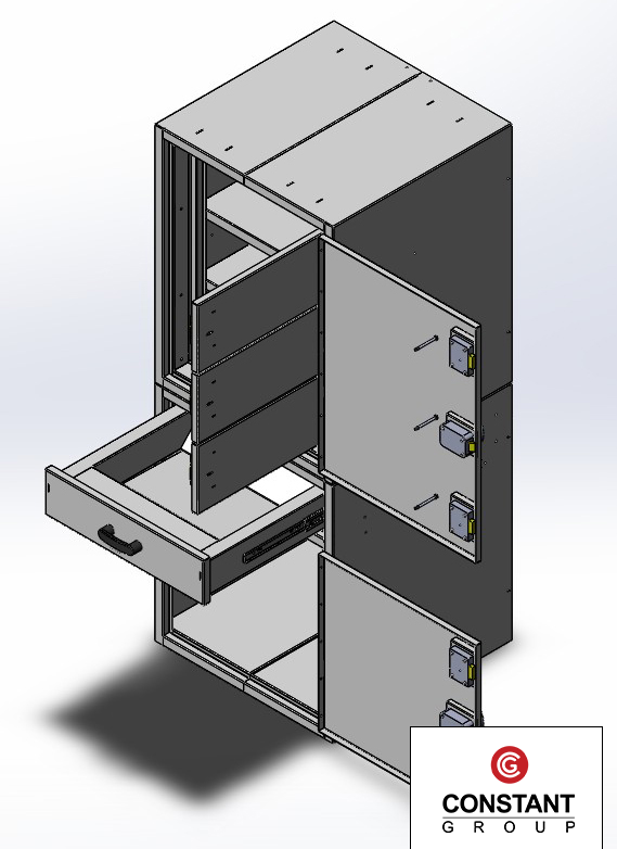 Large Security Cabinet And Safe