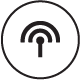 A black icon for telecoms